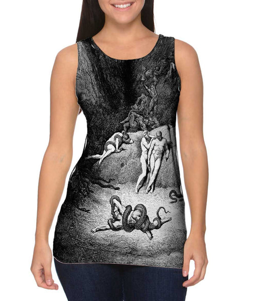 Gustave Dore - "The Inferno Canto 25" (1857) Womens Tank Top