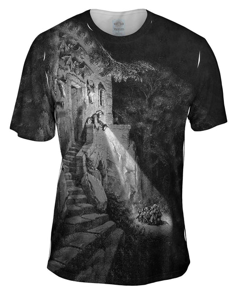 Gustave Dore - "Light The Night Orphans" (1888) Mens T-Shirt