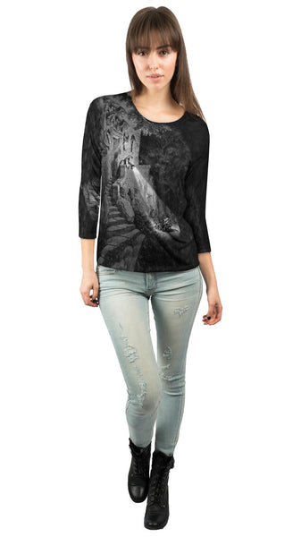 Gustave Dore - "Light The Night Orphans" (1888)&nbsp;Womens 3/4 Sleeve