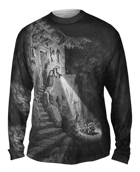 Gustave Dore - "Light The Night Orphans" (1888) Mens Long Sleeve