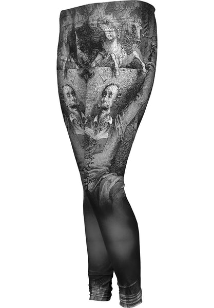Gustave Dore - "The Art Of Immersion Fear Of Fiction" (1857) Womens Leggings