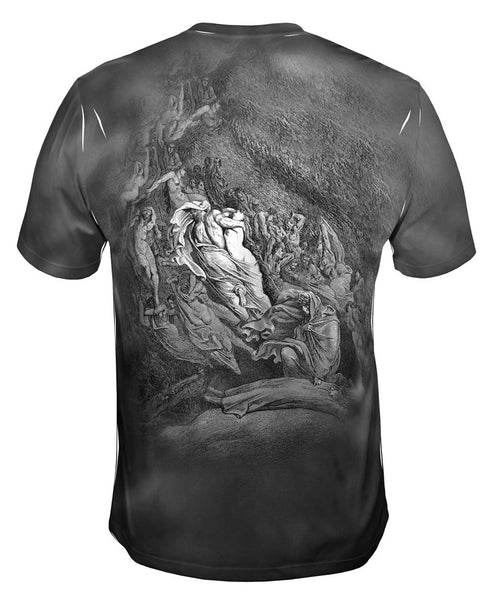 Gustave Dore - "Dantes Inferno Dante Has A Touch Of The Vapours" (1857)&nbsp;Mens T-Shirt