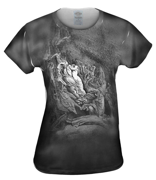 Gustave Dore - "Dantes Inferno Dante Has A Touch Of The Vapours" (1857) Womens Top