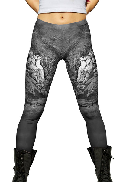 Gustave Dore - "Dantes Inferno Dante Has A Touch Of The Vapours" (1857) Womens Leggings