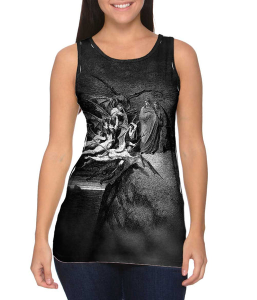 Gustave Dore - "The Inferno Canto 21" (1857) Womens Tank Top