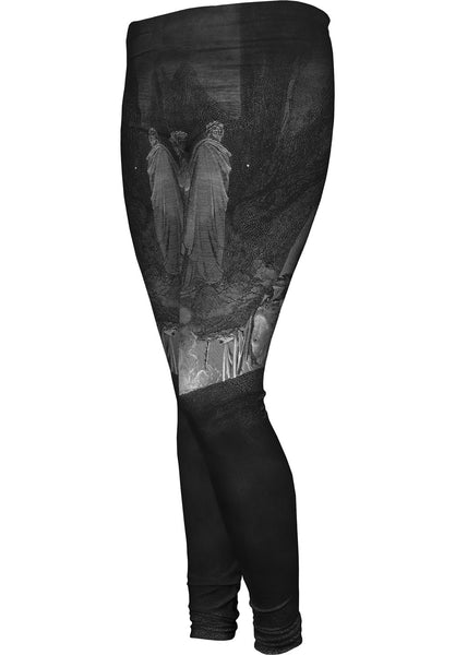 Gustave Dore - "The Inferno Canto 10" (1857) Womens Leggings