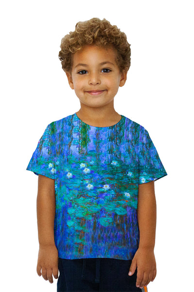 Kids Claude Monet - "Blue Water Lilies" (1916) Kids T-Shirt