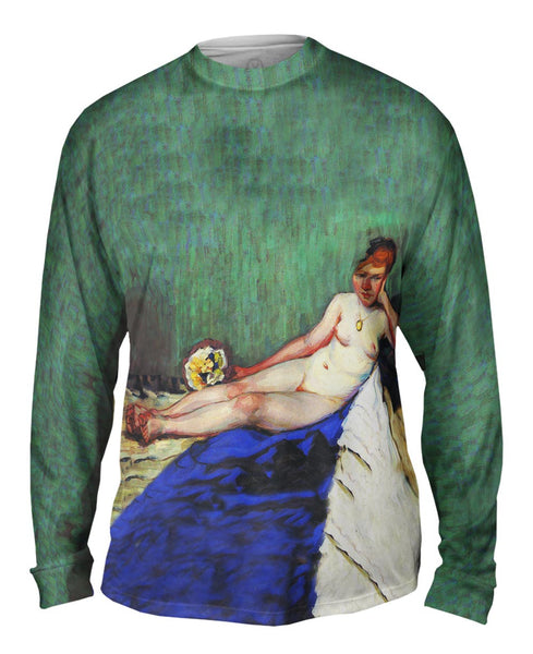 Paul Hoecker - "Akt Mit Straub" (1895) Mens Long Sleeve
