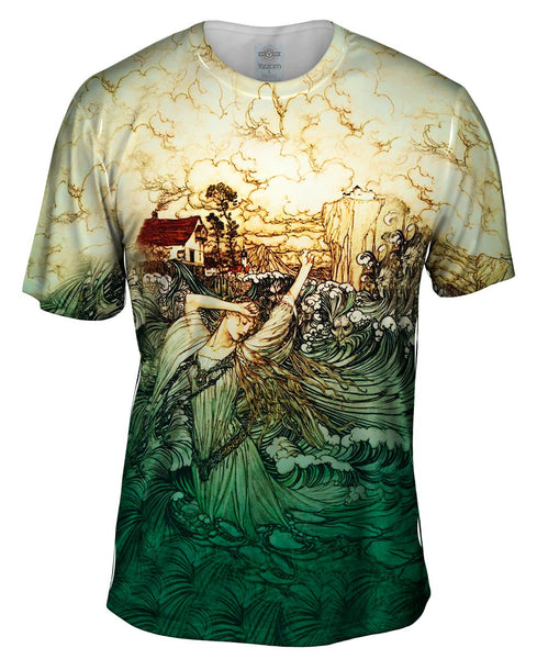 Arthur Rackham - "Lost In The Danube" Mens T-Shirt