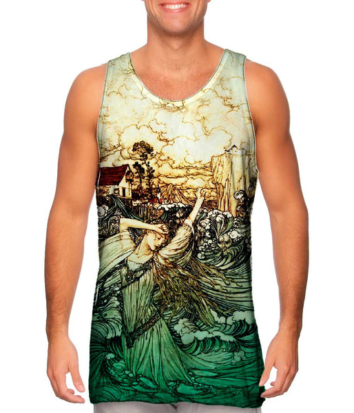 Arthur Rackham - "Lost In The Danube" Mens Tank Top