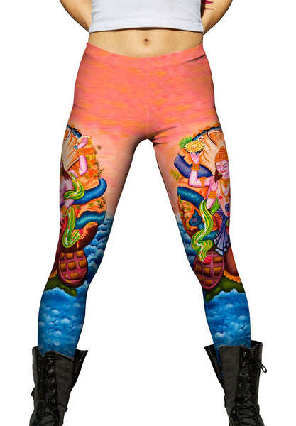 India - "Kurma Avatar Of Lord Vishnu"&nbsp;Womens Leggings