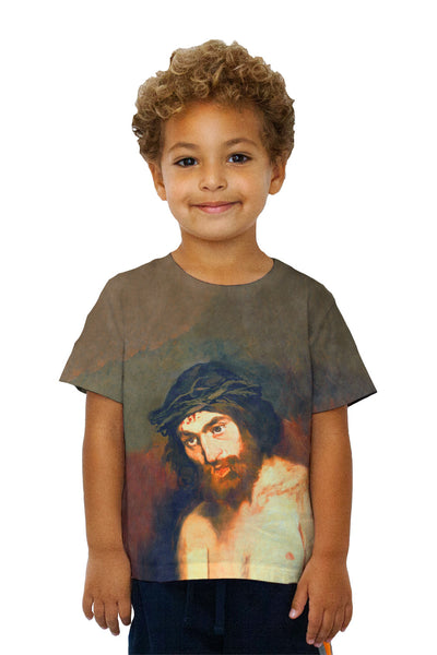 Kids Edouard Manet - "Head Of Christ" (1864) Kids T-Shirt