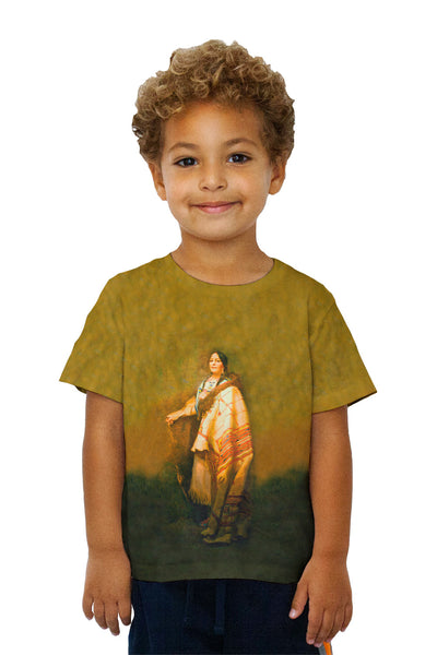 Kids Native American Art - "Handsome Morning A Dakota" (1921)&nbsp;Kids T-Shirt