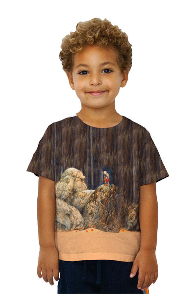 Kids John Bauer - "The Child And The Troll"&nbsp;Kids T-Shirt