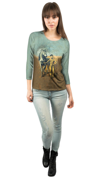 Pablo Picasso - "Boy Leading A Horse" (1905) Womens 3/4 Sleeve
