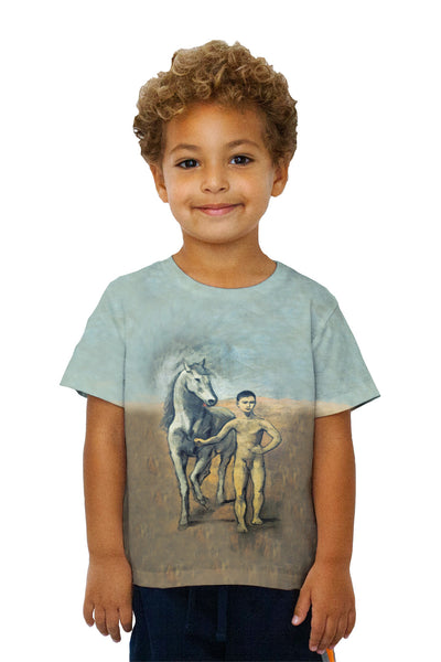 Kids Pablo Picasso - "Boy Leading A Horse" (1905) Kids T-Shirt