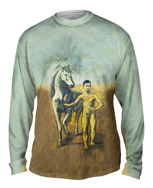 Pablo Picasso - "Boy Leading A Horse" (1905) Mens Long Sleeve