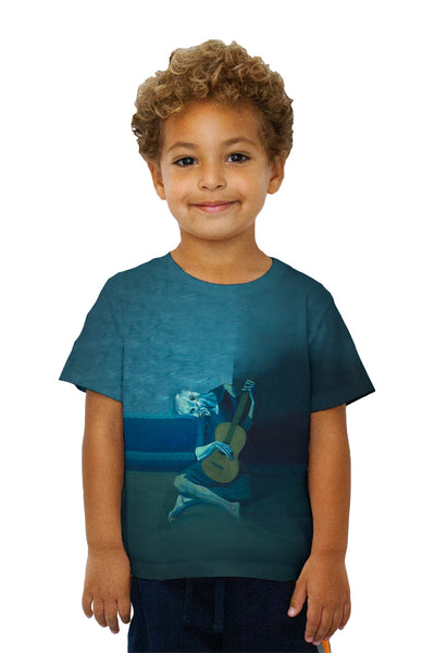 Kids Pablo Picasso - "Old Guitarist" (1903) Kids T-Shirt