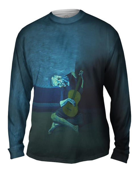 Pablo Picasso - "Old Guitarist" (1903) Mens Long Sleeve