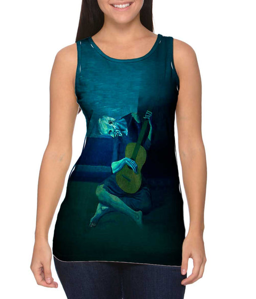 Pablo Picasso - "Old Guitarist" (1903) Womens Tank Top