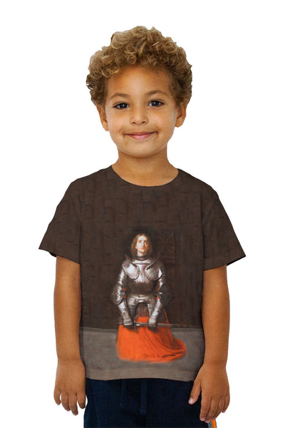 Kids John Everett Millais - "Joan Of Arc" (1865)&nbsp;Kids T-Shirt