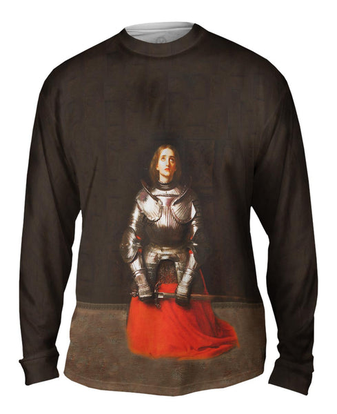 John Everett Millais - "Joan Of Arc" (1865) Mens Long Sleeve