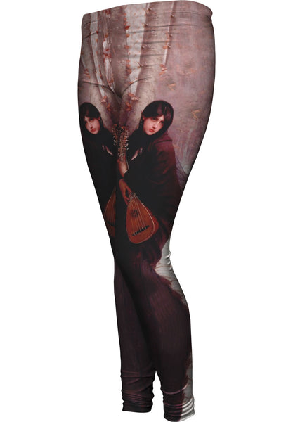 Jules Joseph Lefebvre - "Girl With A Mandolin"&nbsp;Womens Leggings