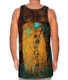 Pop Art Klimt - "The Kiss Turquoise Brown" (1907)