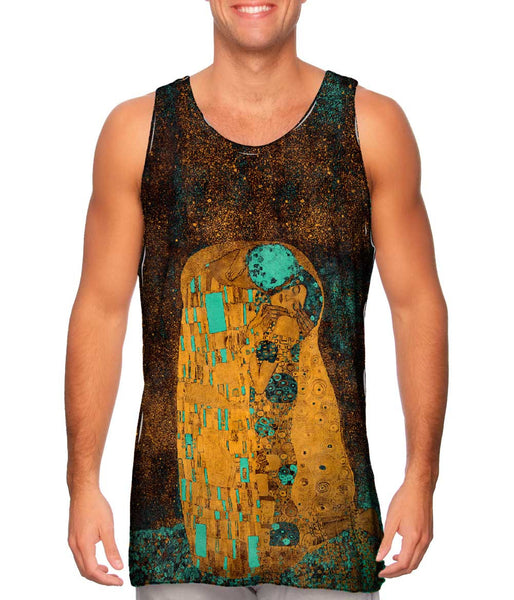 Pop Art Klimt - "The Kiss Turquoise Brown" (1907)&nbsp;Mens Tank Top