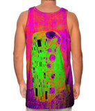 Pop Art Klimt - "The Kiss Hotpink" (1907)