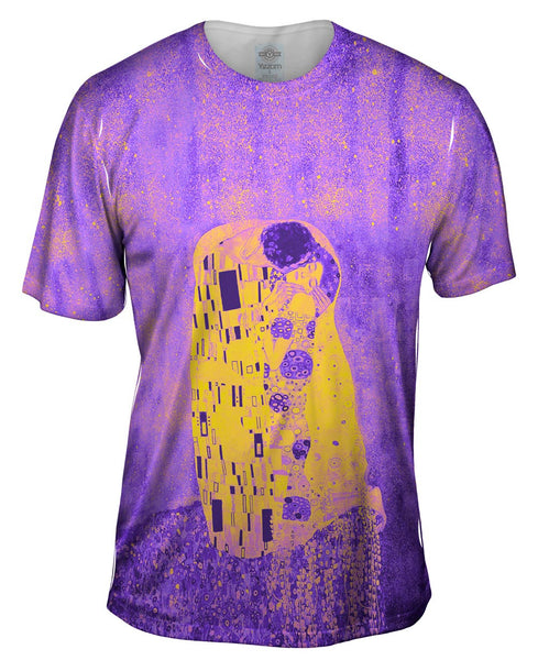 Pop Art  Pop Art Klimt - "The Kiss Purple And Yellow" (1907) Mens T-Shirt
