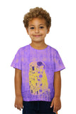 Kids Pop Art  Pop Art Klimt - "The Kiss Purple And Yellow" (1907)