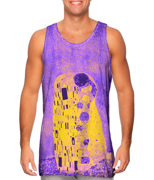 Pop Art  Pop Art Klimt - "The Kiss Purple And Yellow" (1907)&nbsp;Mens Tank Top