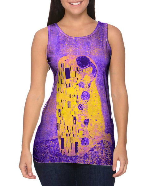 Pop Art  Pop Art Klimt - "The Kiss Purple And Yellow" (1907)&nbsp;Womens Tank Top