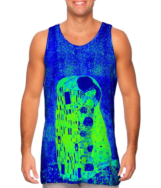 Pop Art  Pop Art Klimt - "The Kiss Blue And Green" (1907)&nbsp;Mens Tank Top