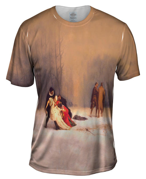 Jean-Leon Gerome - "Duel After A Masked Ball" (1859) Mens T-Shirt