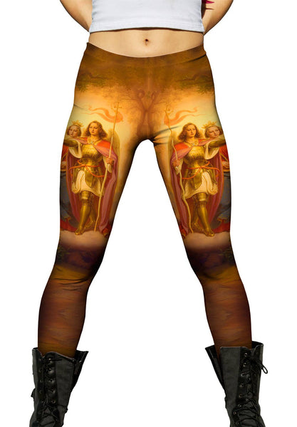 The Maid of Orléans - "Joan Of Arc And The Angels" (1843) Womens Leggings