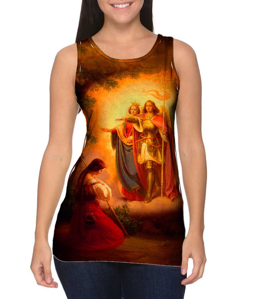 The Maid of Orléans - "Joan Of Arc And The Angels" (1843) Womens Tank Top