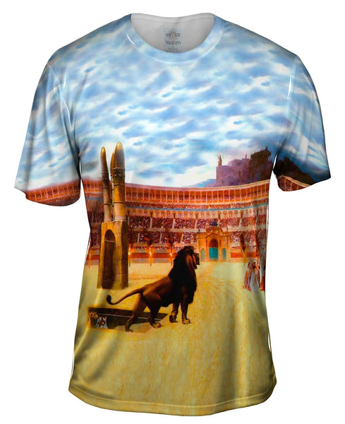 Jean-Leon Gerome - "Christian Martyrs Last Prayer" (1883) Mens T-Shirt