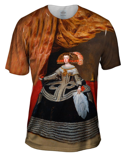 Diego Velazquez - "La Reina Dona Mariana Of Austria" (1652) Mens T-Shirt