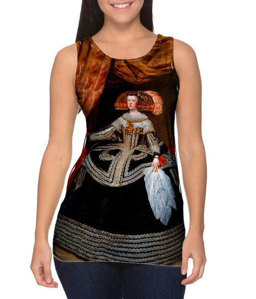 Diego Velazquez - "La Reina Dona Mariana Of Austria" (1652)&nbsp;Womens Tank Top