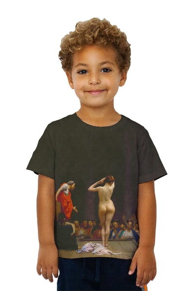 Kids Jean-Leon Gerome - "A Roman Slave Market" (1884)&nbsp;Kids T-Shirt