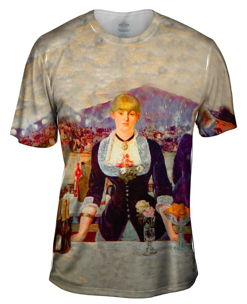 Edouard Manet - "A Bar At The Folies Bergere" (1882) Mens T-Shirt