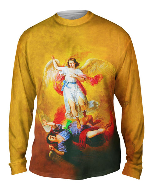 Antonio Maria Esquivel - "The Fall Of Lucifer" (1840) Mens Long Sleeve