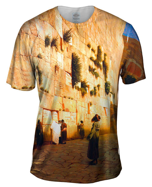Jean-Leon Gerome - "Solomons Wall Jerusalem" (1870) Mens T-Shirt