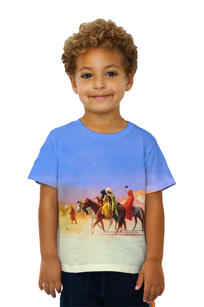 Kids Jean-Leon Gerome - "Arabs Crossing The Desert" (1870)&nbsp;Kids T-Shirt