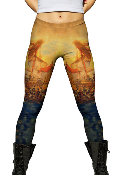 Bernard Finnigan - "Gribble Attack On A Spanish Treasure Ship " (1620)&nbsp;Womens Leggings