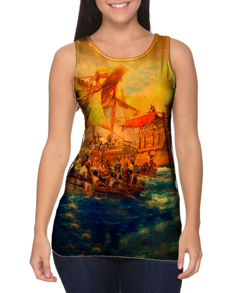 Bernard Finnigan - "Gribble Attack On A Spanish Treasure Ship " (1620)&nbsp;Womens Tank Top