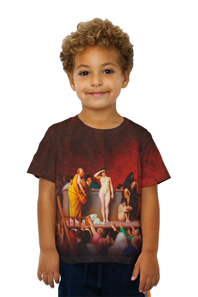 Kids Jean-Leon Gerome - "Slave Market In Rome" (1884)&nbsp;Kids T-Shirt