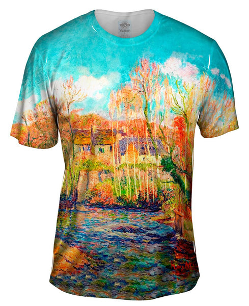 Henri Moret - "Spring At Pont Aven Oil On Canvas" (1902) Mens T-Shirt